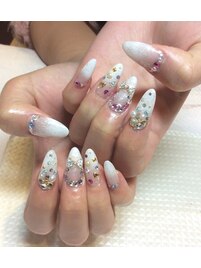 ~ホワイトクリスマスネイル~