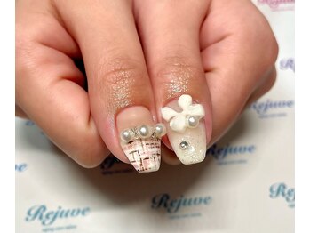 リジュベ(Rejuve)/大きめリボンと立体パール☆