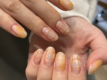 エーモアー(a'more)/うるうるオレンジ/チェック柄