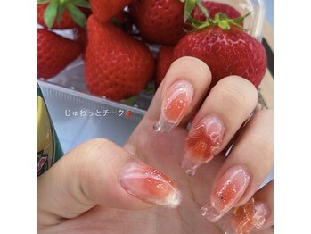 クリアチーク×リボンパーツ