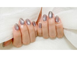 グレーマグネットネイル