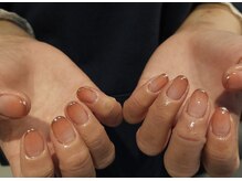 プクネイル(puku nail)/gradation × french