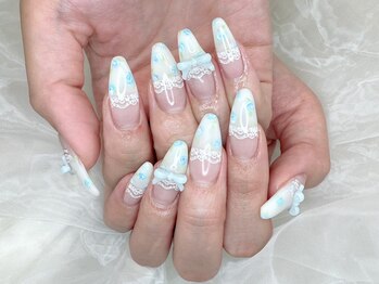 シェリーネイル(cherie nail)/小花柄/ジェルやり放題120分