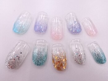 ネイルサロンクイール 宇都宮店(NAIL SALON QUILL)/ラメグラデーション