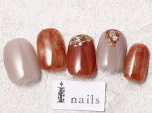 アイネイルズ 渋谷店(I nails)/オレンジマーブル¥8480[渋谷]