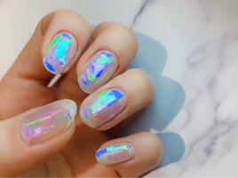 氷ネイル　ニュアンス