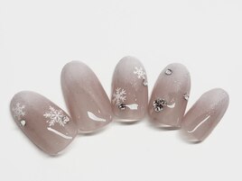 雪の結晶ネイル