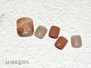 夏ネイル/テラコッタ