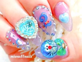 お客様オーダー透明感痛ネイル