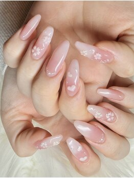 ◆ベイビーブーマー+桜ネイル◆