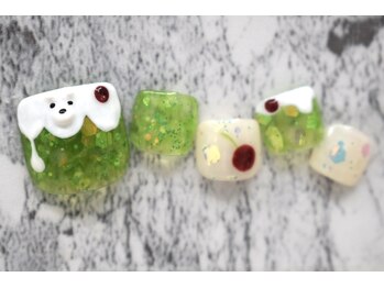 ウィステリア 蒲田店(Wisteria)/白くまメロンソーダネイル