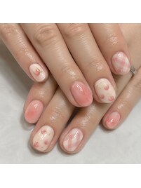 ¥3580　ピンクネイル