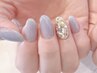 ☆gorgeous☆1本が主役☆ストーン敷き詰め*ビジューネイルcollection￥6600