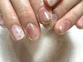 ベージュピンクニュアンス