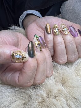 ヘアーアンドネイル ルシア(Hair&Nail Lucia)/マグとスタッズお任せネイル