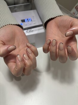 ネイルスタンド ツキイチ(NAIL STAND)/ワンカラー+スキニーライン