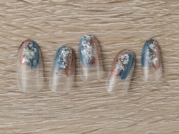 ネイルサロンアンドスクール ミュー(Nail Salon & school mieux)/塗りかけネイル
