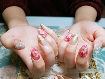 プリンセスネイル(Princess NAIL)/お花ネイル