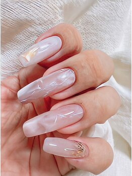 ネイル ミンク(nail mink)の写真/長さ出しで指先を美しく魅せる！爪が薄い方や長さが出せない方、自爪が折れてしまった方にもオススメ◎