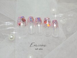 ハートラメグラデーション