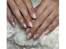 ミオラ(MIORA)/お花のミラーネイル♪