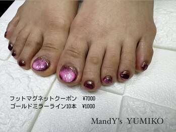 マンディーズ(MandY's)/フット/マグネット/ミラーライン