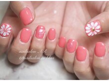 ネイルサロンアンドスクール エーアール(AR)/ぷっくりお花デザイン♪