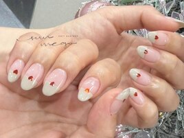 ハートフレンチネイル