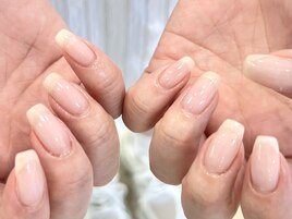 クリアジェルで自爪補強も◎