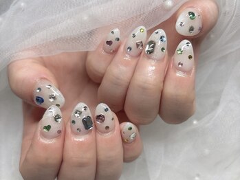 ネイル アヴァンス JR和歌山店(Nail AVANCE.)/【honoka】ジュエリーネイル