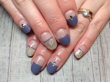 ラウト デコレーションアンドネイルサロン(Lauto Decoration&Nail Salon)/真っすぐフレンチネイル