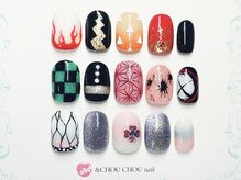 アンドシュシュネイル(&CHOU CHOU nail)/鬼滅ネイル　￥８０００