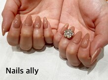 ネイルズアリー 立川店(Nails ally)/フラワー×お花×ビジュー×夏
