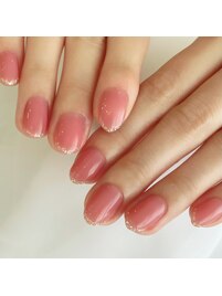 ¥9,350 ワンカラー&ラメライン