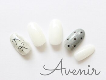 アヴィニール 表参道(Avenir)/リボンチェックドット