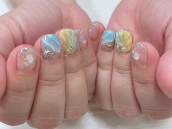 エムズネイル 橋本店(Ｍ's Nail)の写真/【初回★ウォーターケア無料!!定額¥5980～】他店と差がつく爪を傷めにくい中性ジェルを使用♪橋本駅スグ