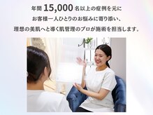 年間15000人以上の症例を元にお一人おひとりのお悩みをサポート