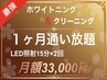 【1ヶ月通い放題】歯ホワイトニング&クリーニング LED照射 15分×2回 ¥33000