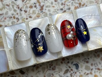 ネイルサロン プール ヴー(Nail Salon Pour Vous)/【12月定額】クリスマフネイル