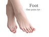 【フット】親指アートコース(ケア込)¥7,000