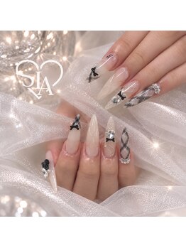 シア ネイル 本店(SIA NAIL)の写真/スカルプ/チップ長さだしが大人気!!「持ち込みデザイン」や100種類以上の「各種定額」が圧倒的人気☆