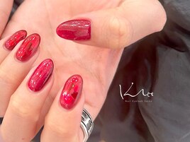 ハートホロネイル