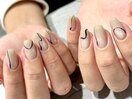 ネイビーニュアンスネイル