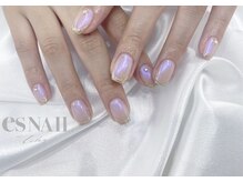 エスネイル 新宿西口店(es NAIL)/ミラーフレンチ