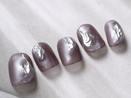 カジュアルmirrorネイル