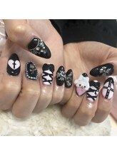 ネイルサロン パピリオ(Nail Salon papilio)/ブラックキャラネイル♪