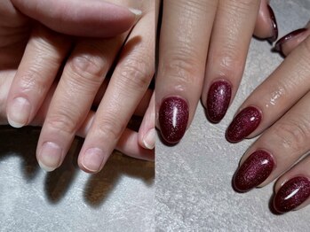 クロレ(Nail Salon COLORE)の写真/折れてしまった・折れやすい方に◎【1本¥600～】長さ出し対応可！数本の長さ出しであればジェルにて対応。