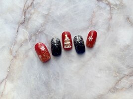 クリスマスアートネイル