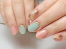 透け感べっ甲ネイル