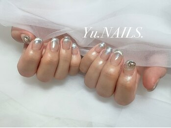 ユーネイルズ 恵比寿(Yu.NAILS.)/冬ネイル◎マグネットフレンチ